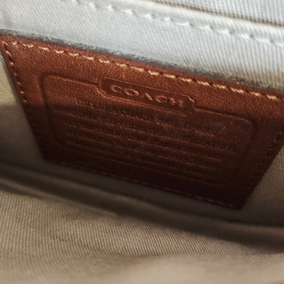 Coach Legacy Leather Penny Crossbody Bag in Cognac Brown - Picture 6 of 10